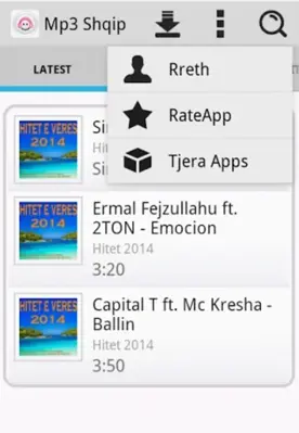 Mp3 Shqip android App screenshot 0